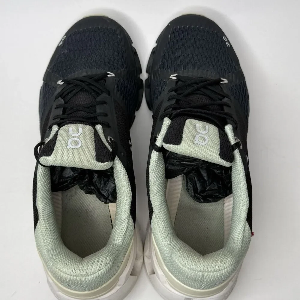 On Cloud Cloudflyer 4 Shoes Womens 10.5 Black Mint Glacier Running Sneakers - Picture 11 of 12